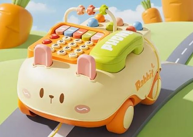 Unsafe: This cute toy car with telephone was considered dangerous for hearing. The toys found at Temu were a fraction of the cost of similar toys from popular retailers.