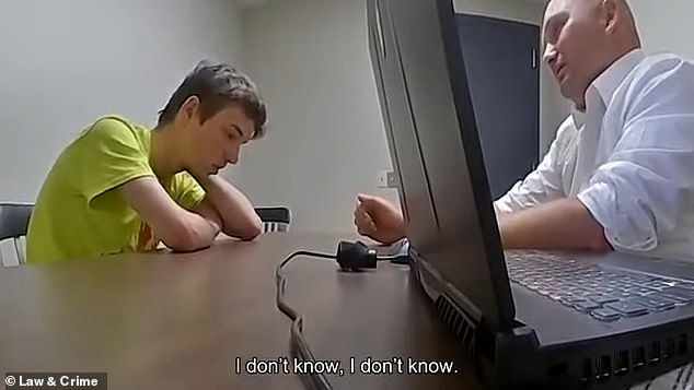 Footage shows Paul initially insisting to a police officer that he and his mother never intended for Timothy to die, despite their sentences.