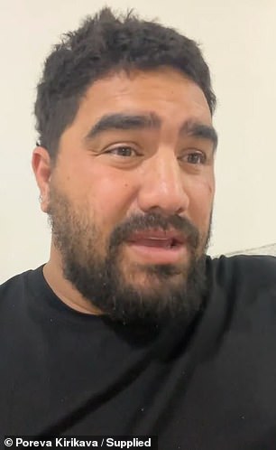 In an emotional video posted to social media, the doting father said he burst into tears after realizing food was much cheaper in Australia, compared to New Zealand.