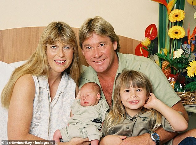 The former UFC star says Irwin (pictured with his family) always had time for his children no matter how busy he was.