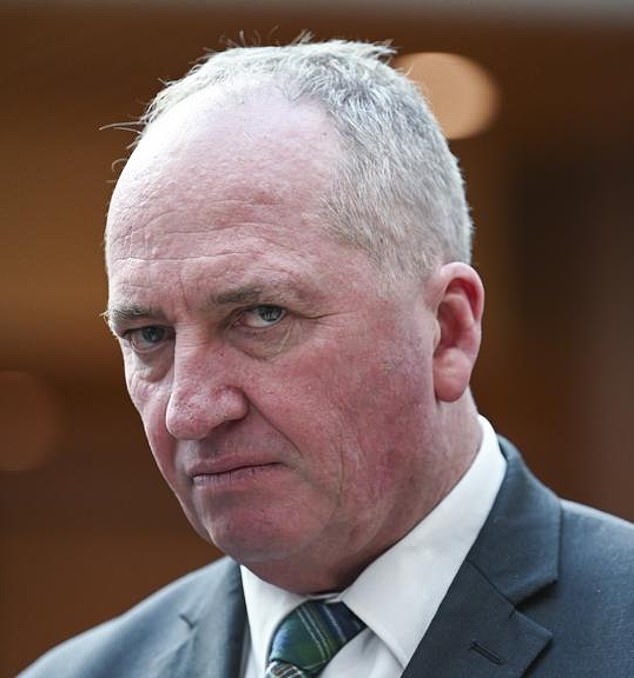 National MP Barnaby Joyce (pictured) was so furious at the sight of the iconic festive treats that he urged progressives to 