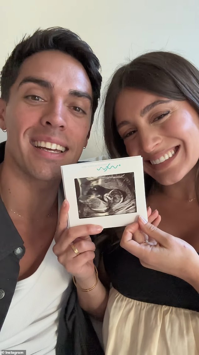 John and Jessie announced they were expecting their first child in June and have been keeping fans updated on their pregnancy ever since.