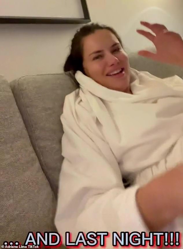 Adriana announced that she was pregnant through a TikTok video while wearing a white coat