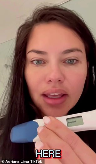 She picked up her pregnancy test which is positive and makes it clear that she is pregnant.