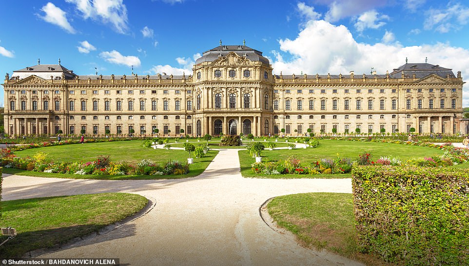 The 18th-century Würzburg Residence, declared a World Heritage Site by UNESCO, is 