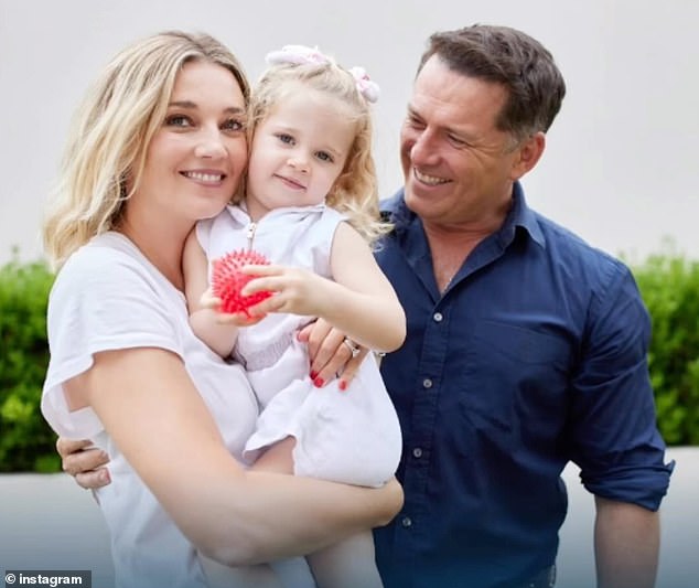 Harper was the first child for Karl and Jasmine (pictured together), who married at the One&Only Palmilla resort in Los Cabos, Mexico, in December 2018.