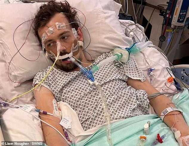 He began experiencing panic attacks, headaches, hallucinations and even seizures over the next few weeks, but doctors couldn't figure out what was wrong with him when he went to A&E.