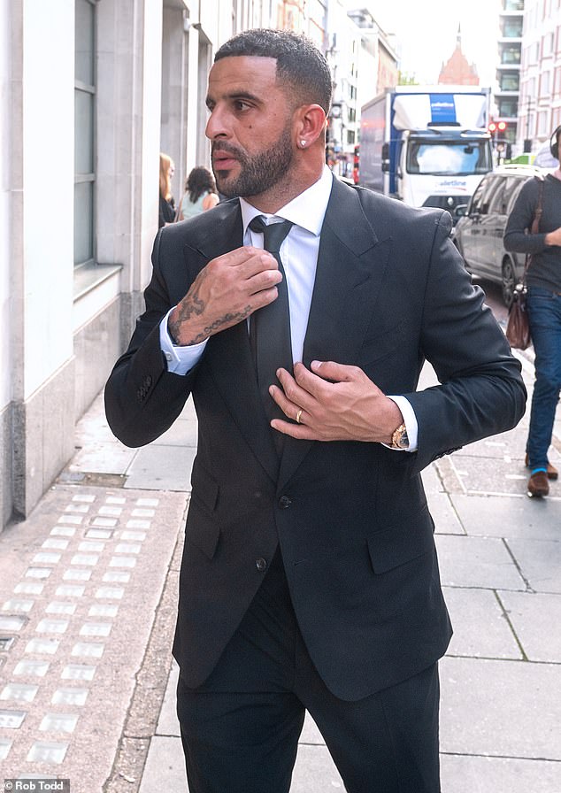 Kyle Walker at Holborn Family Court on July 16