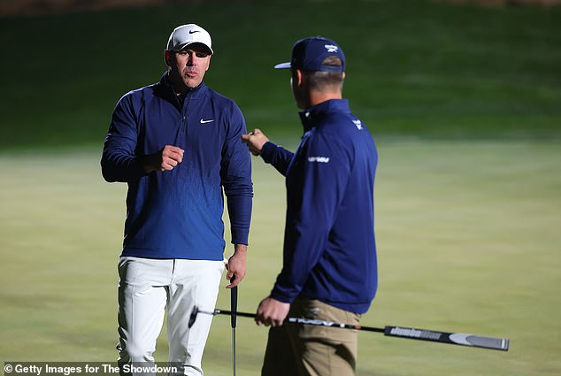 All four players felt cold at the end of the game at Shadow Creek.