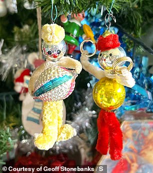 Geoff's haul has been accumulated over several decades and includes decorations he purchased on various holidays, as well as ones passed down from his family.