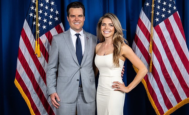 The former congressman and his wife Ginger Luckey Gaetz. The report looked into allegations of sexual misconduct against the Florida congressman and whether he used illegal drugs