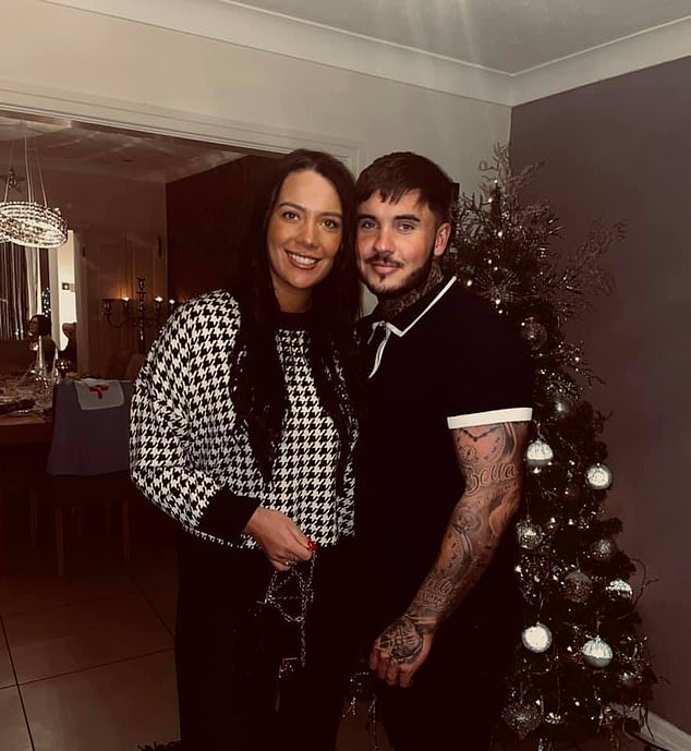 Wellings (pictured with Ms Dawes) denies committing manslaughter and assault causing actual bodily harm and controlling and coercive behavior in an intimate relationship.