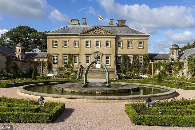 The series was filmed at King Charles' 18th-century Scottish mansion, Dumfries House.