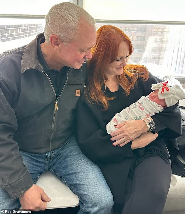 Ree and her husband Ladd, to whom she has been married for 28 years, were able to make it to the Dallas hospital in time for the delivery.