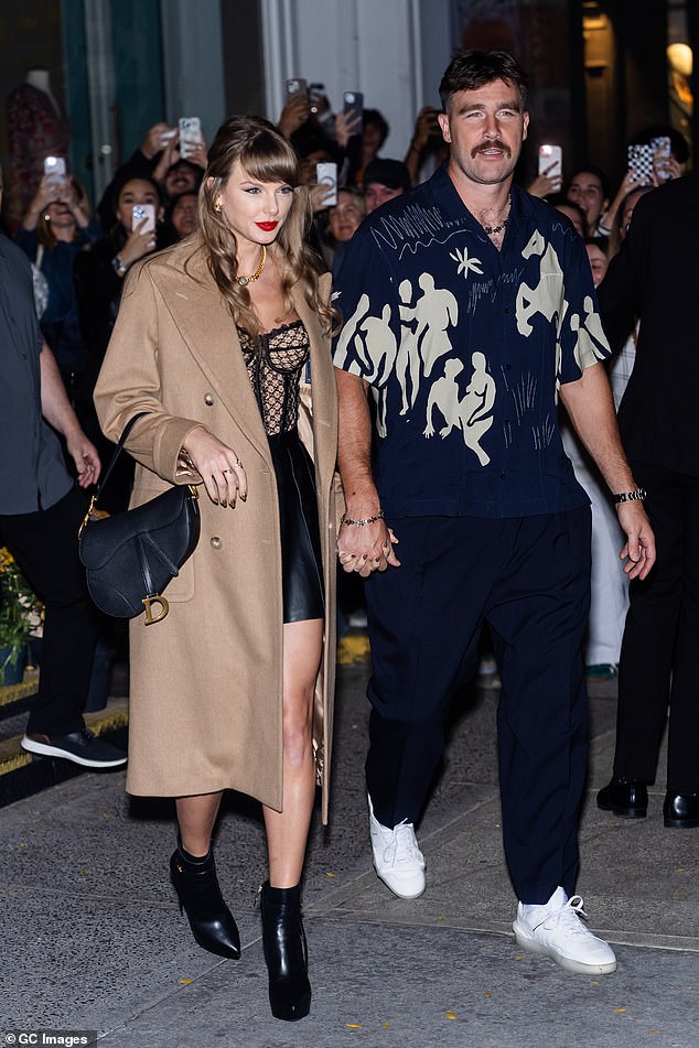 Last but not least, Swift's boyfriend Travis Kelce was certainly partying with the singer on her special day; Swift and Kelce spotted in October