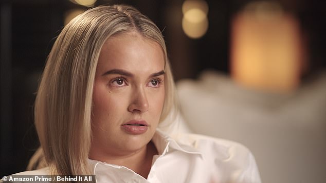 Her appearance came just hours after the emotional new trailer for her docu-series Behind It All saw her break down in tears as she spoke of her shock at splitting from fiancé Tommy Fury.