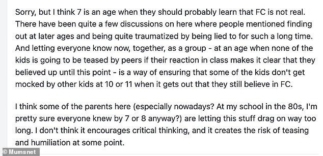 Some people suggested that teachers can't lie to children if they ask difficult questions.