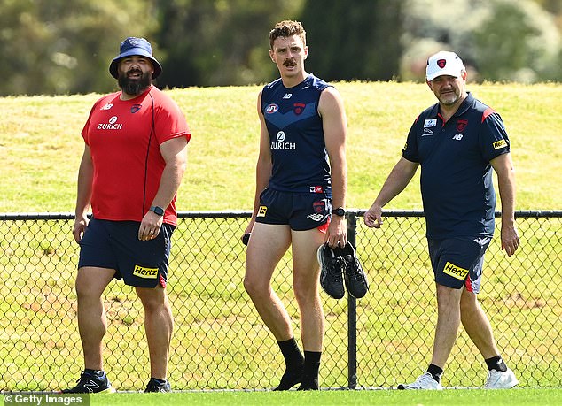 Jake Lever (center) also had surgery on a shoulder injury during the offseason.