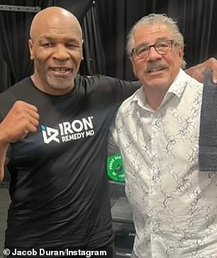 Mike Tyson with Jacob 'Stitch' Durán