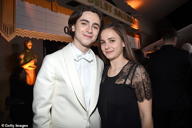 Timothee is pictured with his sister Pauline in 2018.