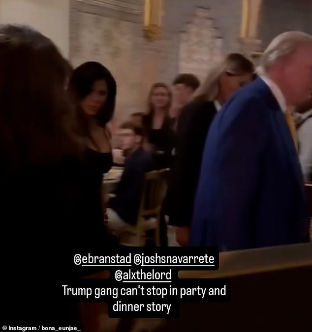 A video was shared on X, formerly Twitter, showing the two couples walking together around Donald's property in Florida.