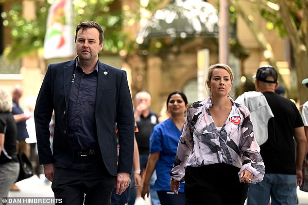 NSW RTBU secretary Toby Warnes (left) explained the union was planning a strike on New Year's Eve if demands were not met.