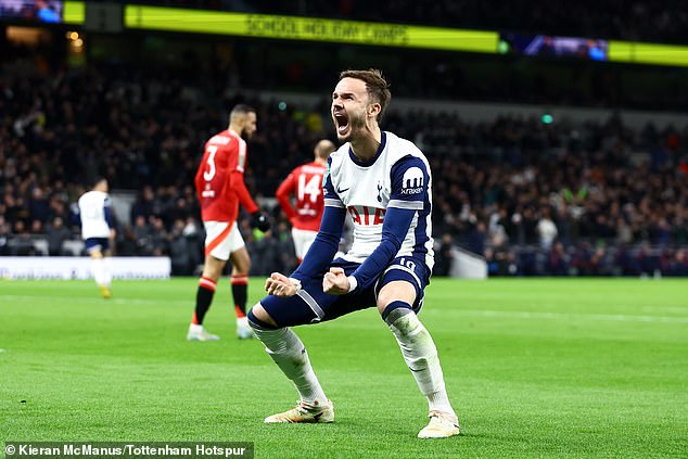 James Maddison exudes confidence and struts with his classic swagger.