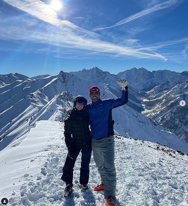 Richards and Umansky (pictured together in Aspen) separated in July 2023 after 27 years of marriage.