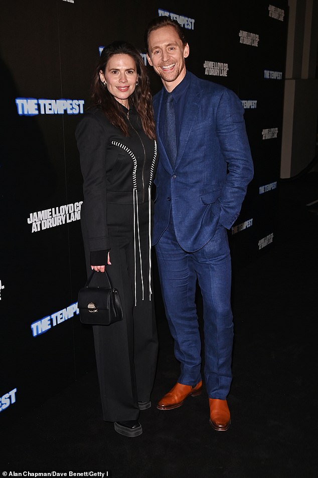 She was also accompanied by her co-star Tom Hiddleston, 43, who looked incredibly dapper in a blue suit.