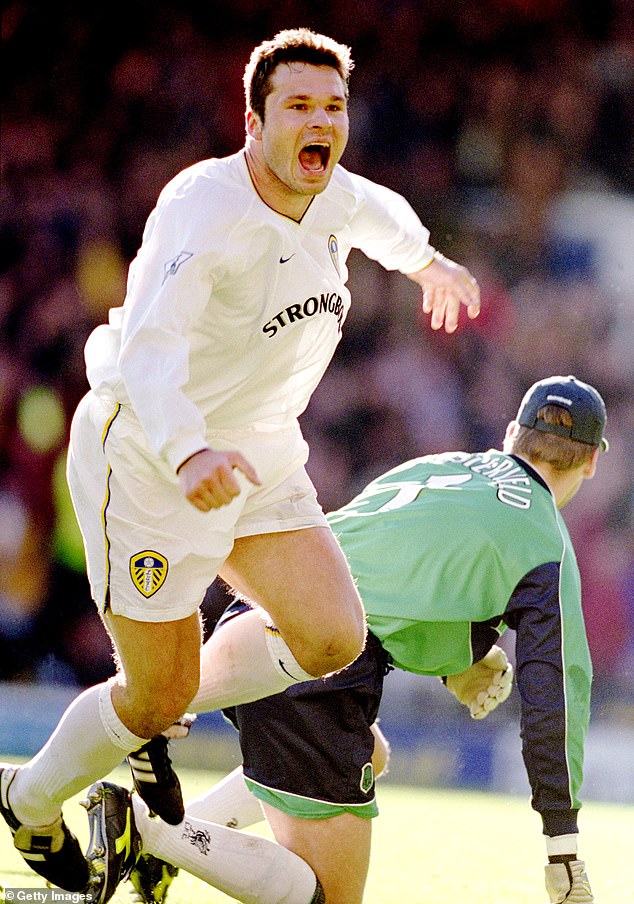 Viduka, 49, is one of the country's most decorated stars after a journey that saw him play for teams including Dinamo Zagreb in Croatia, Scottish giants Celtic, as well as Leeds United (pictured), Middlesbrough and Newcastle United in the Premier League.