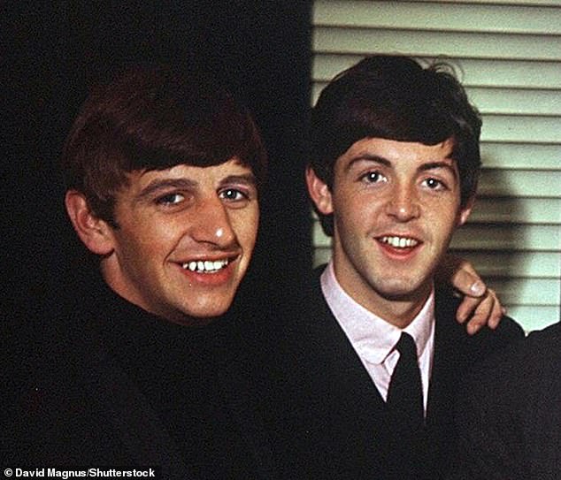 Old friends and bandmates Ringo and Paul pictured in 1963.