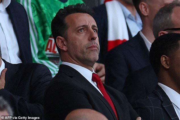 Former Arsenal sporting director Edu will almost certainly join next year to oversee Marinakis' football team.