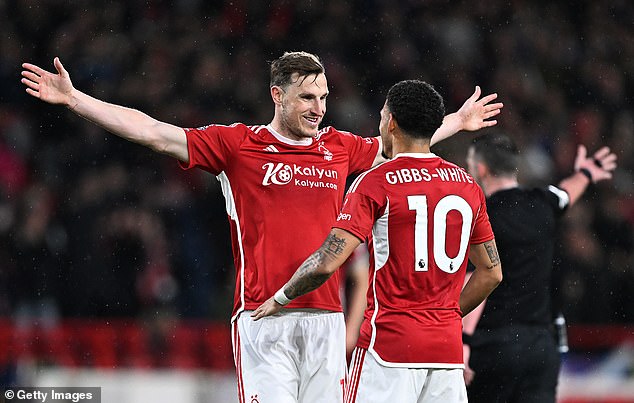 Chris Wood (left) and Morgan Gibbs-White are currently in talks to sign new contracts.