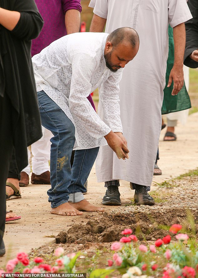 Mr. Hayat sometimes sees his daughter in the faces of other young women and regularly visits Arnima's grave at Rockwood Cemetery. He appears barefoot next to Arnima's grave after her funeral in February 2022.