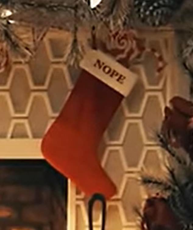 The 42-year-old singer posted a visualizer for her project When Christmas Comes Around... Again on Wednesday. In the video, four red Christmas stockings are shown hanging over a fireplace.