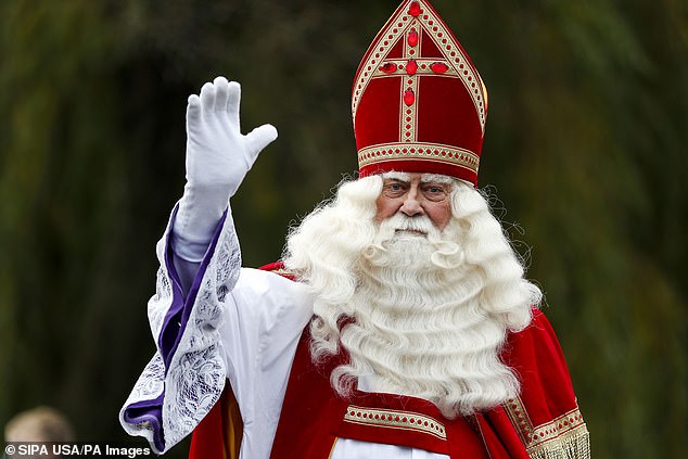 Sinterklaas, a legendary figure based on Saint Nicholas, photographed in 2019