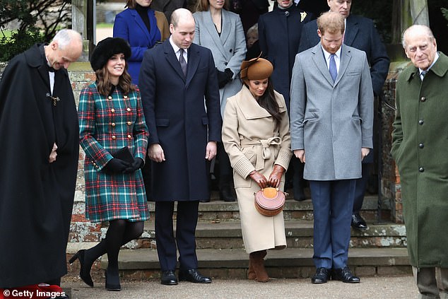 Kate and Meghan bowed to Queen Elizabeth upon arrival at the church