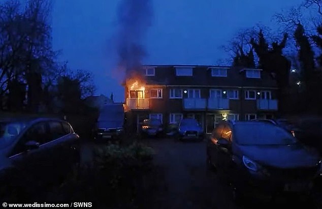 1734691638 753 Shocking moment house EXPLODES when e bike battery blast blows doors