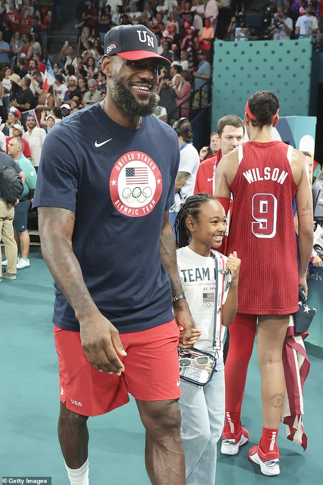 LeBron James had a proud girl-dad moment for daughter Zhuri via social media on Friday