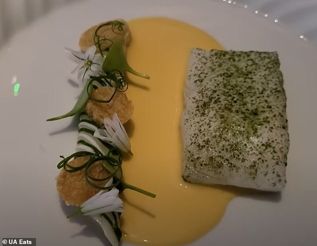 Cornish turbot and garlic cream precedes the main course