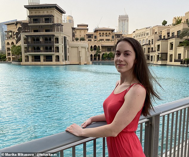 Marika, pictured in Dubai, reveals that the cabin crew 