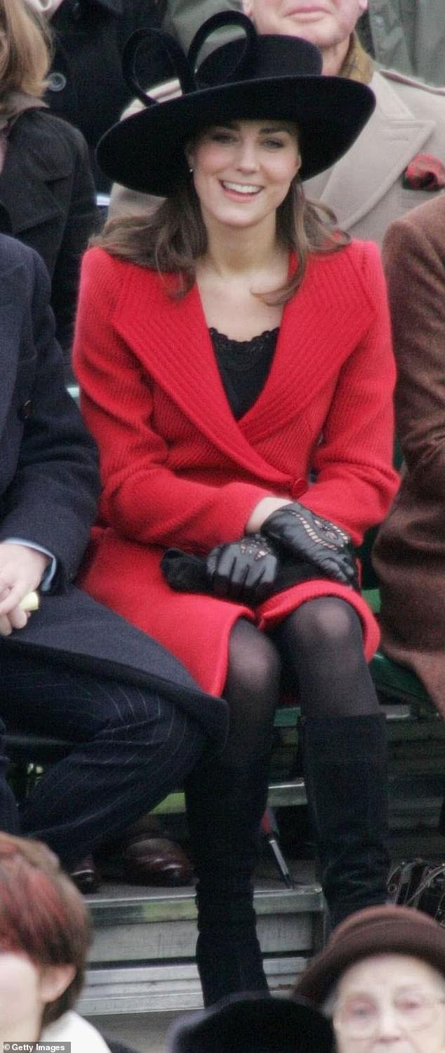 Kate was in the crowd watching William at his passing out parade at Sandhurst on December 15.