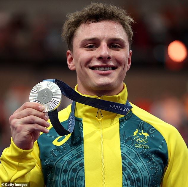 Richardson won three medals at the Paris Olympics wearing Australia's green and gold