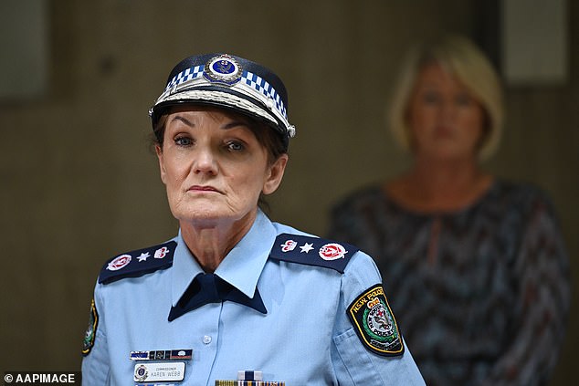 NSW Police Commissioner Karen Webb (pictured) would not hesitate to recommend to the state government that the New Year's Eve fireworks at Darling Harbor be cancelled.