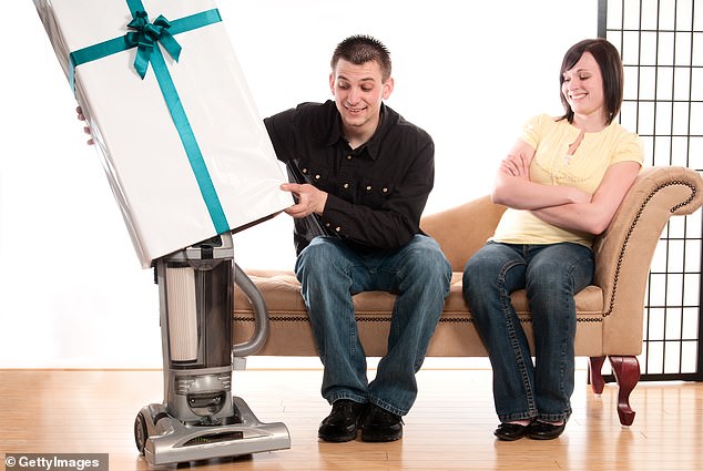 For those looking for the perfect gift for their partner, Myka said it's best to avoid chore-based items like vacuum cleaners (stock image)