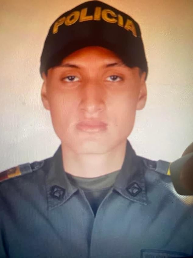 Kevin Navas, a 19-year-old auxiliary police officer, was crushed to death by a 30-foot-tall metal structure resembling a tree in Girardot, Colombia