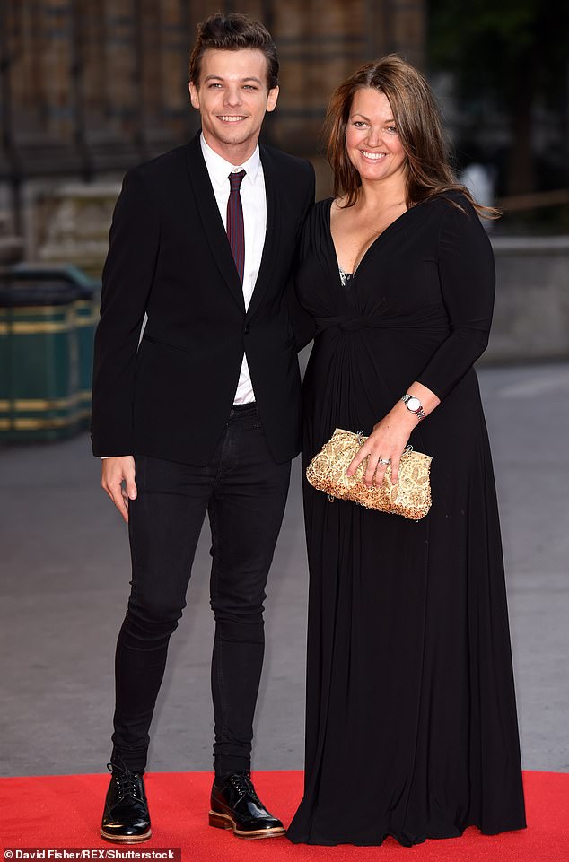 Despite all the celebrations, Lottie revealed that she has struggled to come to terms with the death of her own mother, Johannah, who died in 2016 from leukemia (pictured with Louis in 2015).