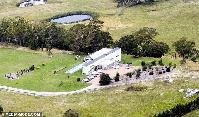 Sam's new place is a long way from Richard's 40 hectare Southern Highlands estate (pictured)