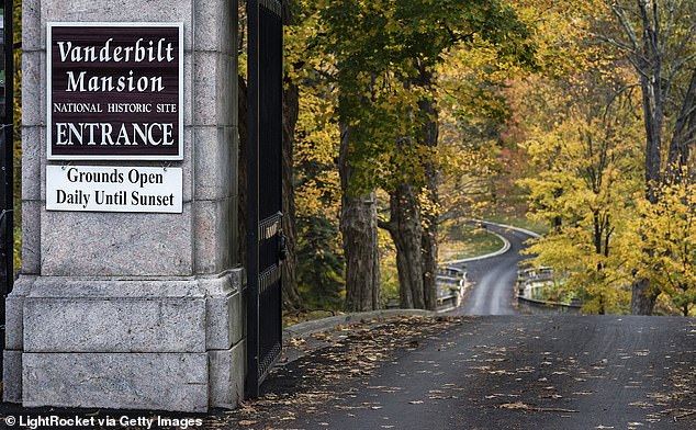 The mansion sits on a 211-acre historic site owned by the National Park Service