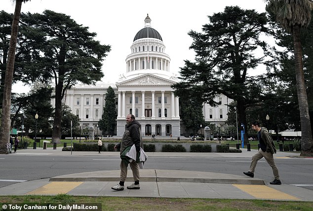 The assemblyman is on a mission to visit nine of the state's largest urban centers – including Los Angeles, San Francisco, San Jose and Sacramento (pictured) – to hopefully find a cure for their ailments